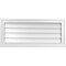 Ekena Millwork Vertical Surface Mount PVC Gable Vent w/ 2"W x 2"H , Brickmould Sill Frame, 32"W x 14"H GVPVE32X1403SN - alternate 1